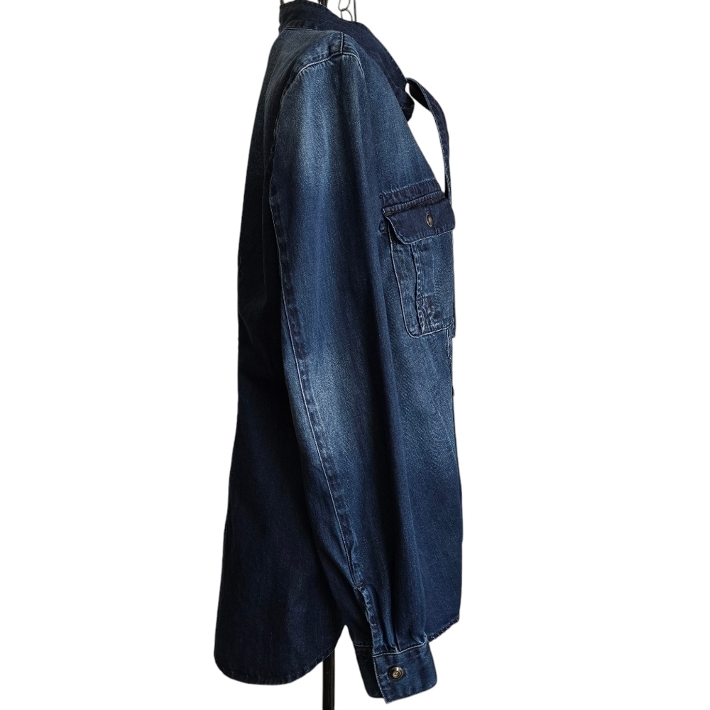 🔥CABI 3290 Waterfront Denim Button Down Shirt, Size S - Picture 5 of 8